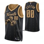 Maillot Tornto Raptors Personnalise Ville 2021-22 Noir