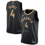 Maillot Tornto Raptors Scottie Barnes NO 4 Ville 2022-23 Noir