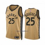 Maillot Toronto Raptors Chris Boucher NO 25 Ville 2023-24 Or