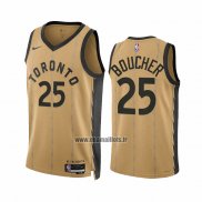 Maillot Toronto Raptors Chris Boucher NO 25 Ville 2023-24 Or