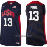 Maillot USA 2012 Chris Paul No 13 Noir