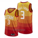Maillot Utah Jazz Justin Wright Foreman No 3 Ville 2019-20 Orange
