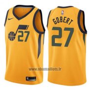 Maillot Utah Jazz Rudy Gobert No 27 Statement 2017-18 Jaune