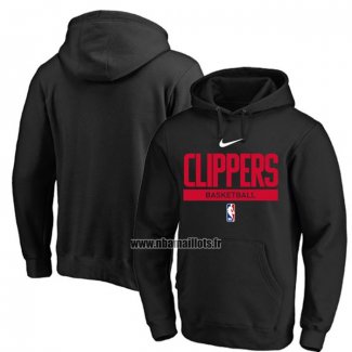 Veste a Capuche Los Angeles Clippers Practice Performance 2022-23 Noir