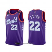 Maillot 2020 Rising Star Deandre Ayton NO 22 World Volet