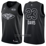 Maillot All Star 2018 New Orleans Pelicans Anthony Davis No 23 Noir