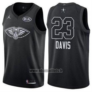 Maillot All Star 2018 New Orleans Pelicans Anthony Davis No 23 Noir