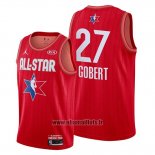 Maillot All Star 2020 Utah Jazz Rudy Gobert No 27 Rouge