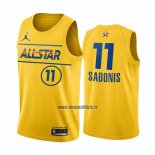 Maillot All Star 2021 Indiana Pacers Domantas Sabonis No 11 Or