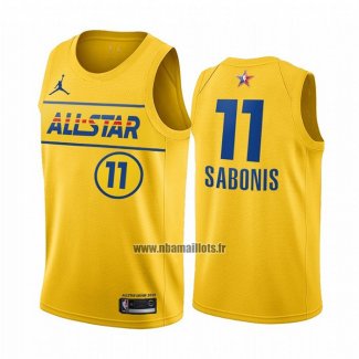 Maillot All Star 2021 Indiana Pacers Domantas Sabonis No 11 Or