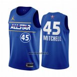 Maillot All Star 2021 Utah Jazz Donovan Mitchell No 45 Bleu