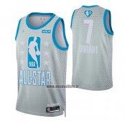 Maillot All Star 2022 Brooklyn Nets Kevin Durant NO 7 Gris