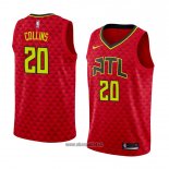 Maillot Atlanta Hawks John Collins No 20 Statement 2017-18 Rouge