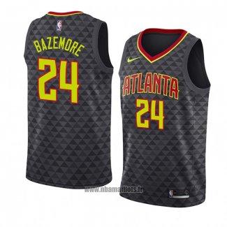 Maillot Atlanta Hawks Kent Bazemore No 24 Icon 2018-19 Noir