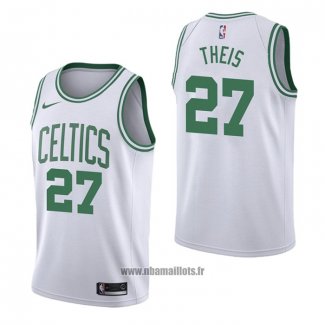 Maillot Boston Celtics Daniel Theis NO 27 Association Blanc