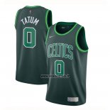 Maillot Boston Celtics Jayson Tatum No 0 Earned 2020-21 Vert