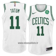 Maillot Boston Celtics Jayson Tatum No 11 Association 2018 Blanc