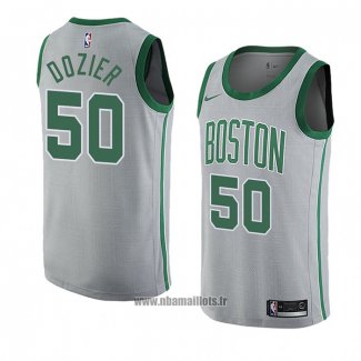 Maillot Boston Celtics P. J. Dozier No 50 Ville 2018-19 Gris