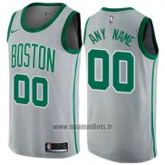 Maillot Boston Celtics Personnalise Ville 2017-18 Gris