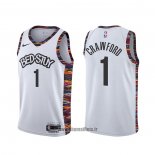 Maillot Brooklyn Nets Jamal Crawford NO 1 Ville Blanc