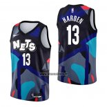 Maillot Brooklyn Nets James Harden NO 13 Ville 2023-24 Noir