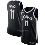 Maillot Brooklyn Nets Kyrie Irving NO 11 Icon Authentique Noir