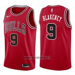 Maillot Chicago Bulls Antonio Blakeney No 9 Icon 2017-18 Rouge