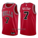 Maillot Chicago Bulls Justin Holiday No 7 Icon 2017-18 Rouge