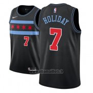 Maillot Chicago Bulls Justin Holiday No 7 Ville 2018-19 Noir