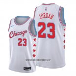 Maillot Chicago Bulls Michael Jordan No 23 Ville Edition 2017 Blanc