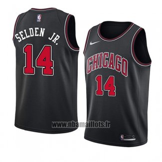 Maillot Chicago Bulls Wayne Selden Jr. No 14 Statement 2018 Noir