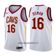 Maillot Cleveland Cavaliers Cedi Osman No 16 Association 2017-18 Blanc