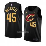 Maillot Cleveland Cavaliers Donovan Mitchell NO 45 Statement 2022-23 Noir