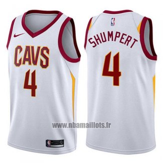 Maillot Cleveland Cavaliers Iman Shumpert No 4 Swingman Association 2017-18 Blanc