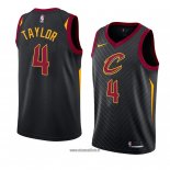 Maillot Cleveland Cavaliers Isaiah Taylor No 4 Statement 2018 Noir