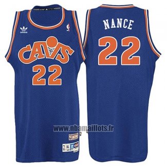 Maillot Cleveland Cavaliers Larry Nance No 22 Retro 2008 Bleu