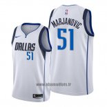 Maillot Dallas Mavericks Boban Marjanovic No 51 Association Blanc