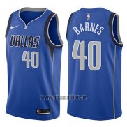 Maillot Dallas Mavericks Harrison Barnes No 40 Icon 2017-18 Bleu