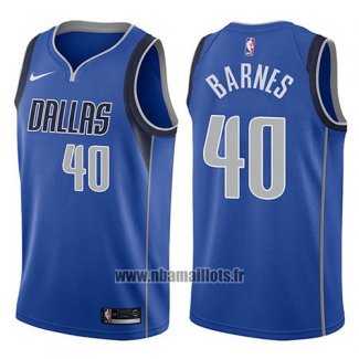 Maillot Dallas Mavericks Harrison Barnes No 40 Icon 2017-18 Bleu