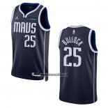 Maillot Dallas Mavericks Reggie Bullock NO 25 Statement 2022-23 Bleu