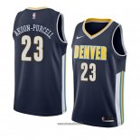 Maillot Denver Nuggets Devaughn Akoon-purcell No 23 Icon 2018 Bleu