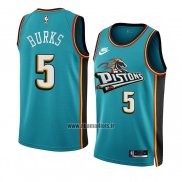 Maillot Detroit Pistons Alec Burks NO 5 Classic 2022-23 Vert