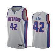 Maillot Detroit Pistons Donta Hall No 42 Statement 2020-21 Gris