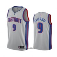 Maillot Detroit Pistons Langston Galloway No 9 Statement 2020-21 Gris