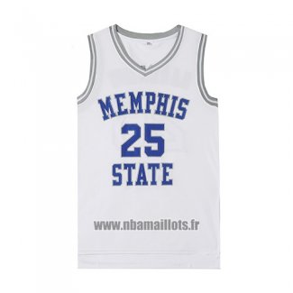 Maillot Film Memphis Hardaway No 25 Blanc