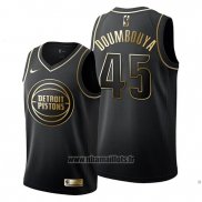 Maillot Golden Edition Detroit Pistons Sekou Doumbouya No 45 Noir
