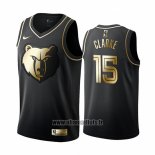 Maillot Golden Edition Memphis Grizzlies Brandon Clarke No 15 Noir