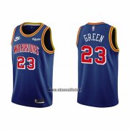 Maillot Golden State Warriors Draymond Green NO 23 75th Anniversary Bleu