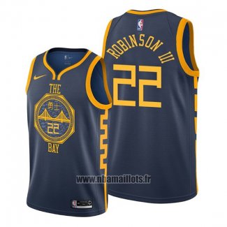 Maillot Golden State Warriors Glenn Robinson Iii No 22 Ville Bleu