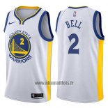 Maillot Golden State Warriors Jordan Bell No 2 Association 2017-18 Blanc